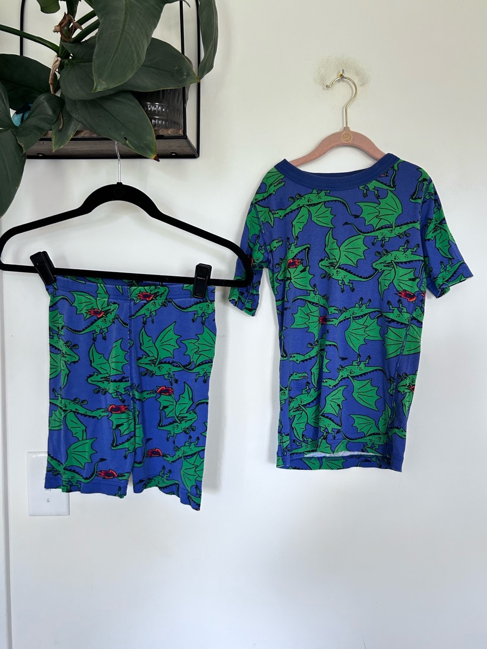Hanna Andersson 100% Organic Cotton Short Sleeve Pajama Set Size 150cm or 12